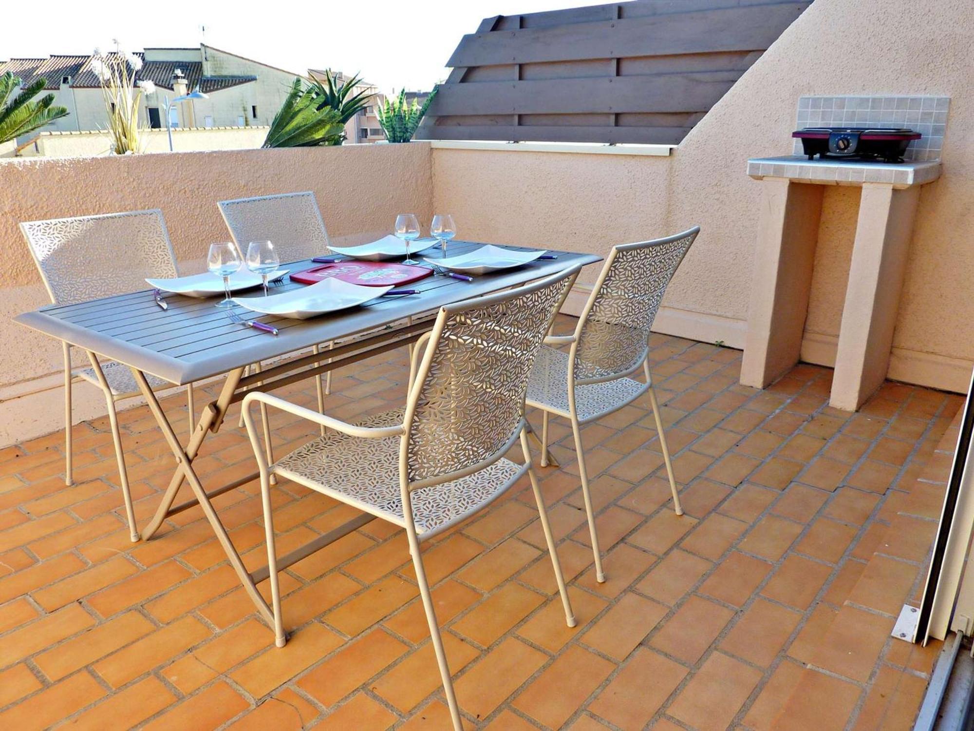 Duplex Renove Avec Clim, Terrasse Et Parking A Marseillan - Fr-1-387-162 아파트 외부 사진